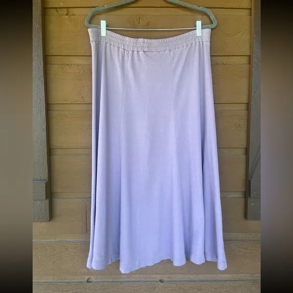 Peruvian Connection 100% cotton A line skirt. Lovely lavender EUC size M