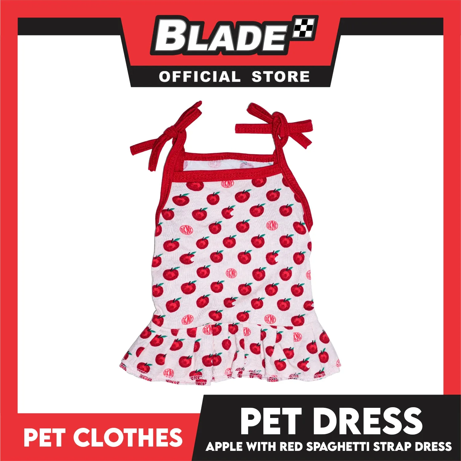 Pet Dress Red Spaghetti Strap Dress with (Large) Perfect Fit for Dogs and Cats