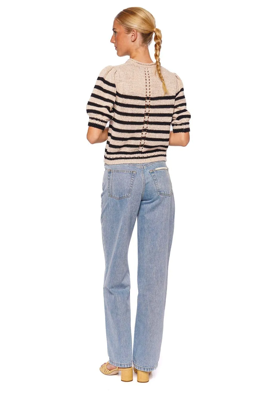 Pia Sailor Striped Knit Top