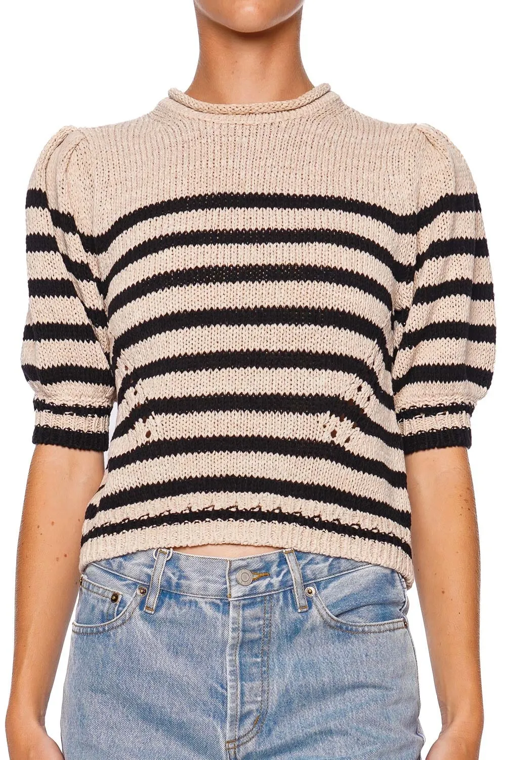 Pia Sailor Striped Knit Top