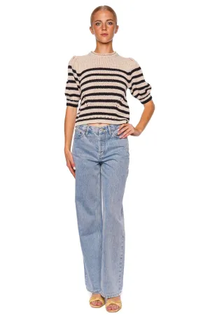 Pia Sailor Striped Knit Top