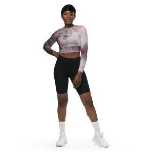 'Pilgrimage' Recycled long-sleeve crop top