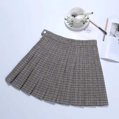 Pleated high waist skirt KF24059