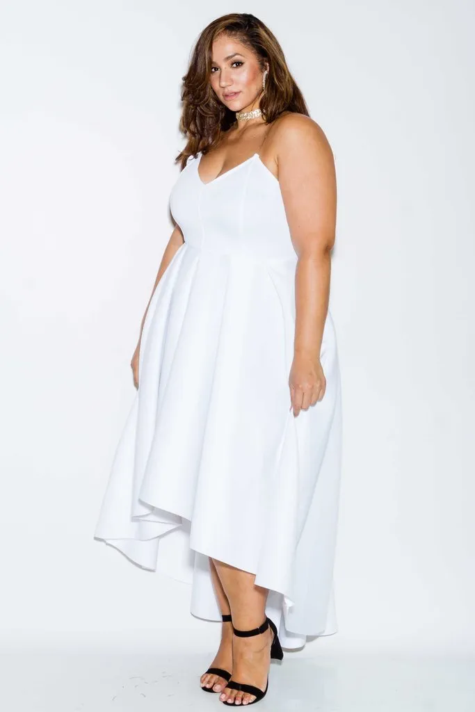 Plus Size Scuba Cute Flare Dress