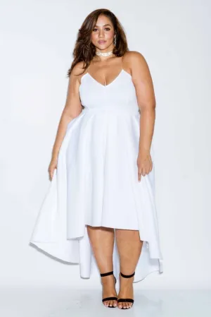 Plus Size Scuba Cute Flare Dress