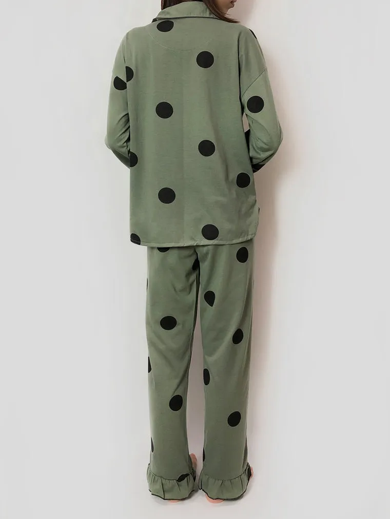 Polka Dots Long Pajama Set
