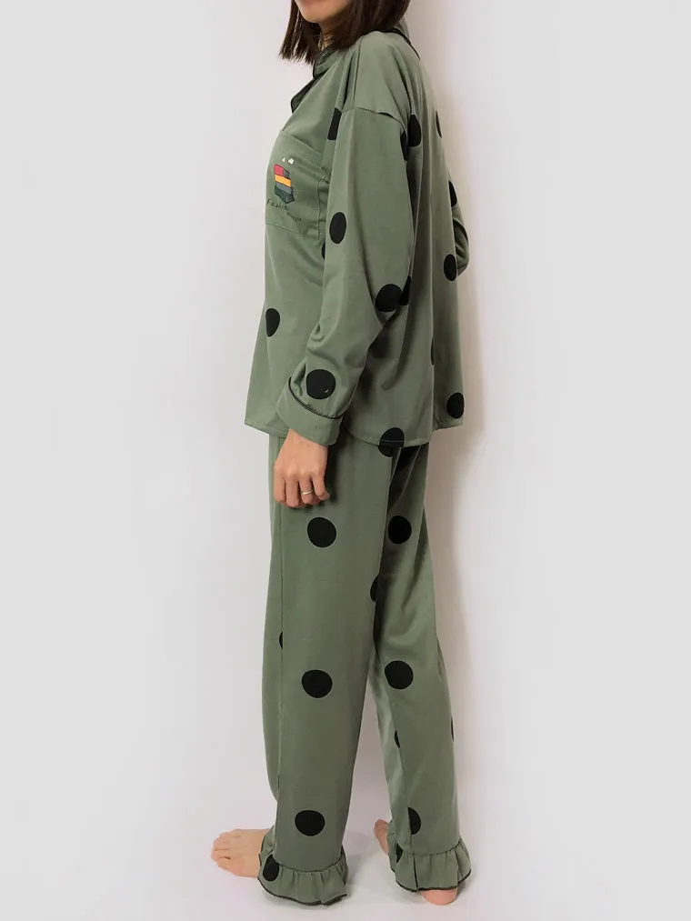 Polka Dots Long Pajama Set