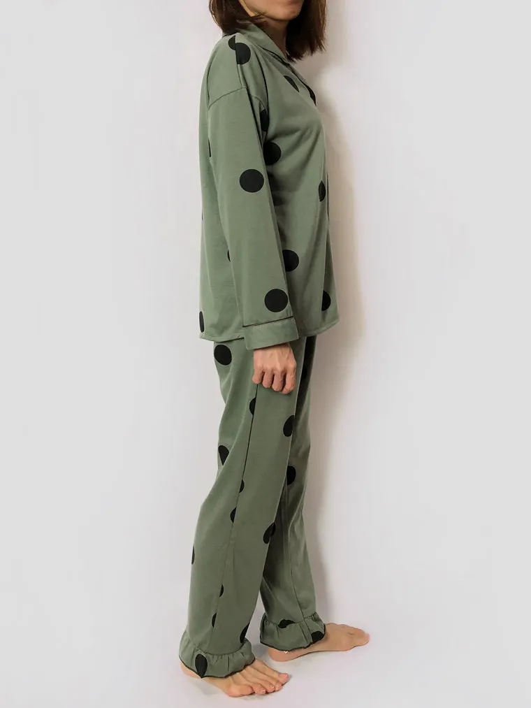 Polka Dots Long Pajama Set