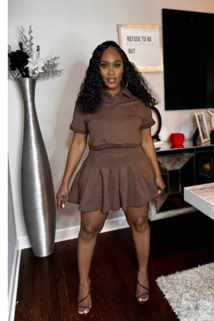 POLO PLEATED SKIRT SET