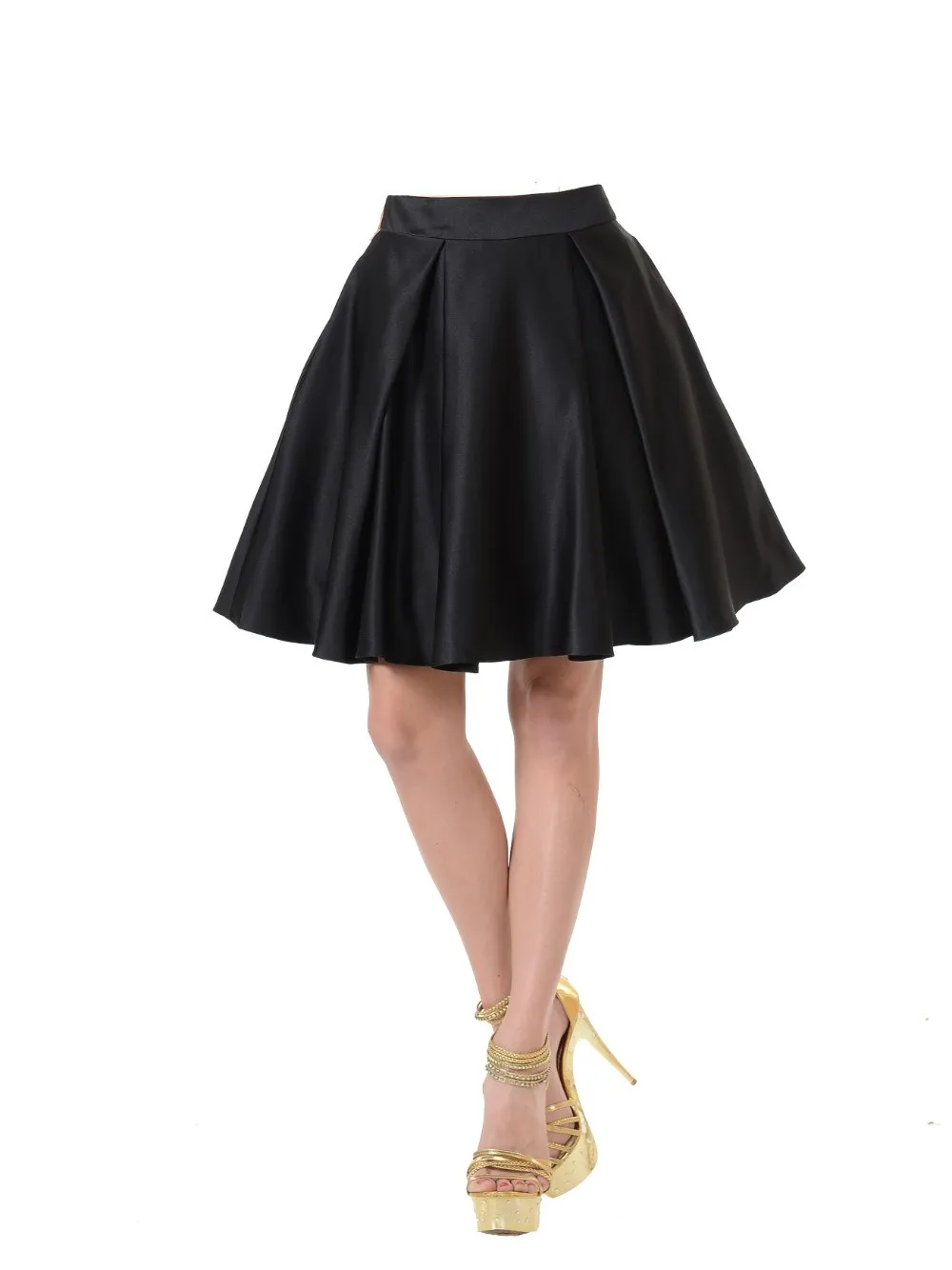 Poly USA SK22 Short A Line Skirt With Pockets