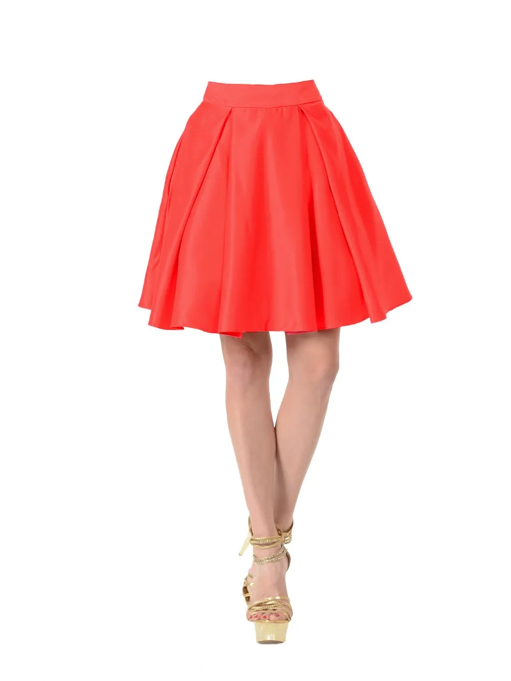 Poly USA SK22 Short A Line Skirt With Pockets