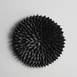 Porcupine African Textured Woven Wall Art in Black, White or Natural