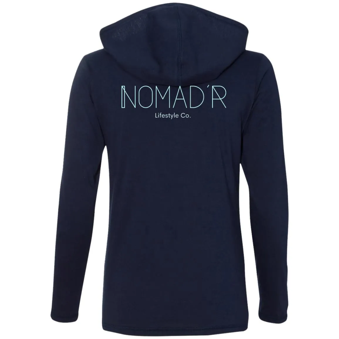 "NOMAD'R- Back" Hooded Long Sleeve Women's Tee"