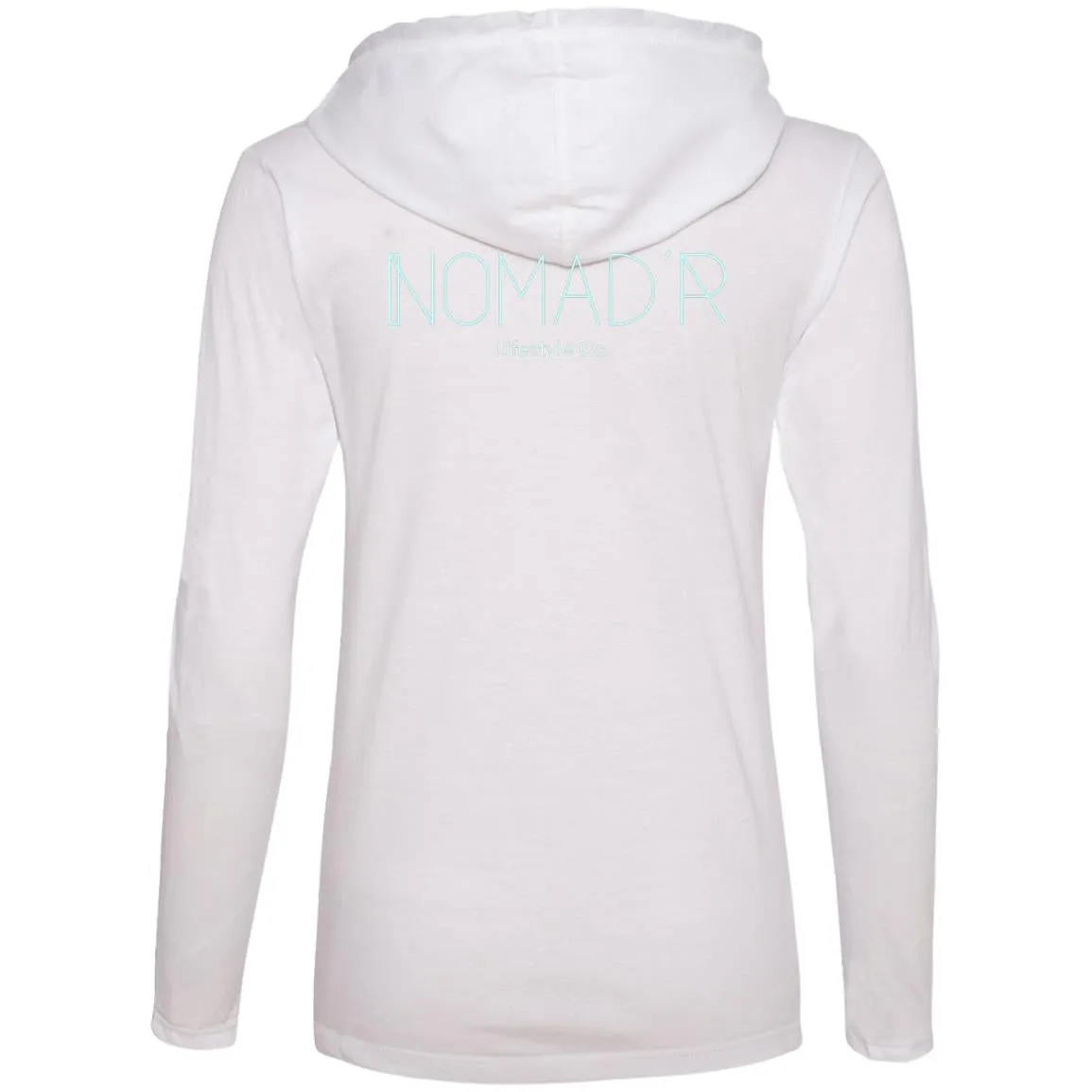 "NOMAD'R- Back" Hooded Long Sleeve Women's Tee"