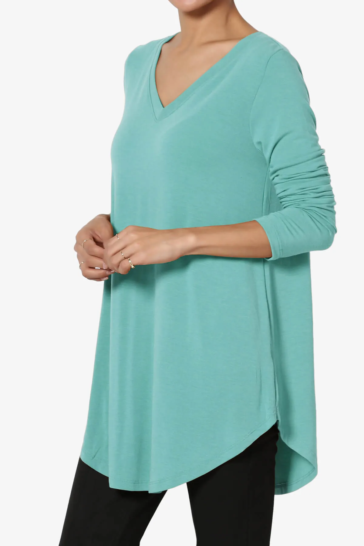 Ramada Long Sleeve Flowy Jersey Top
