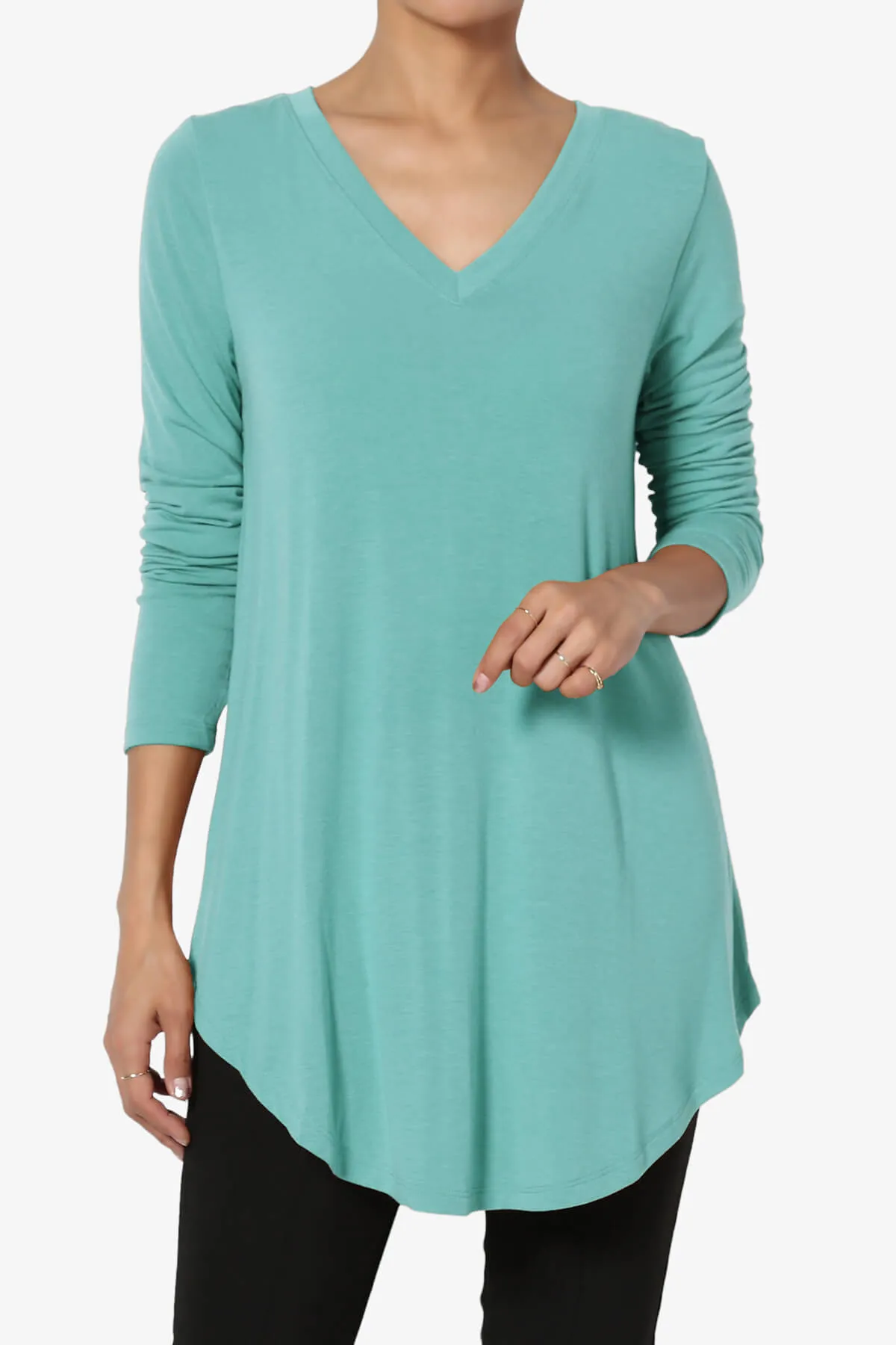 Ramada Long Sleeve Flowy Jersey Top