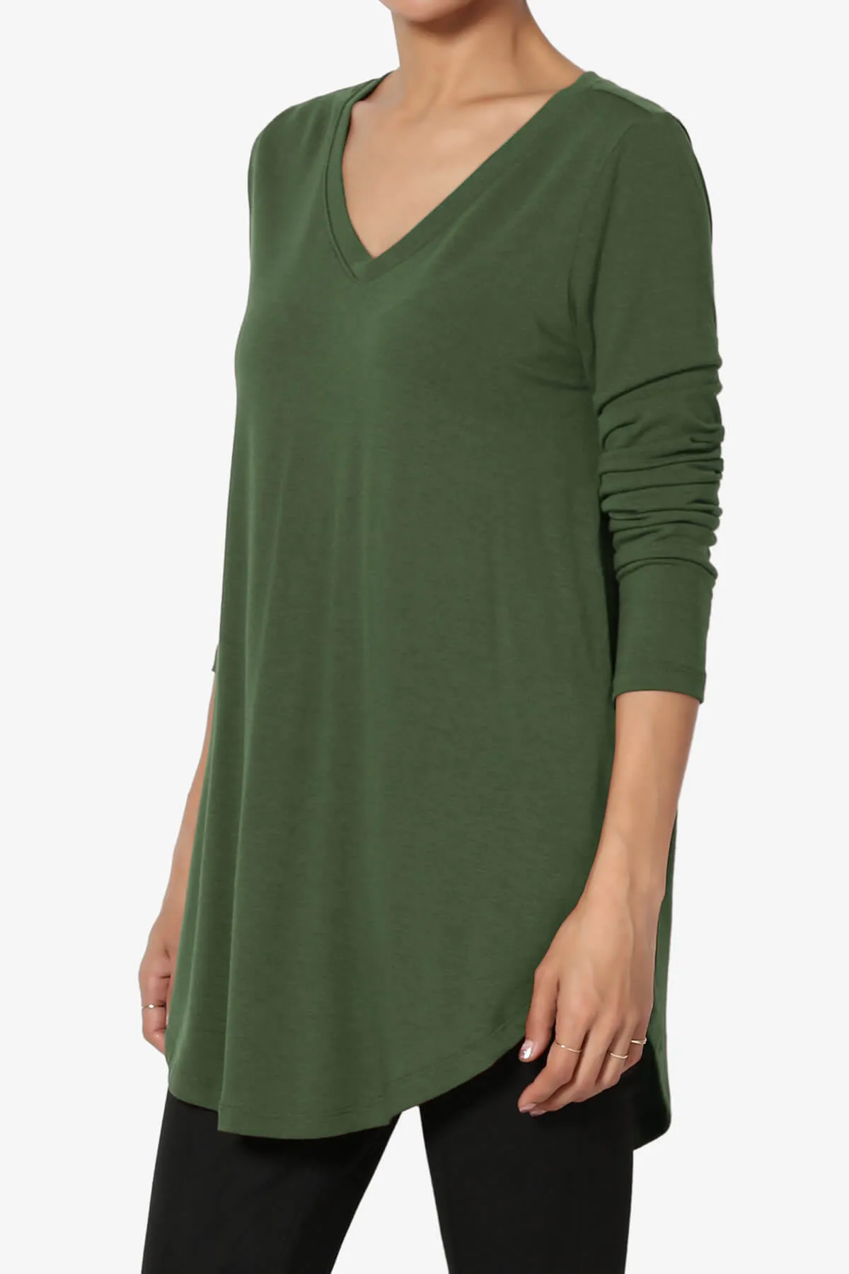 Ramada Long Sleeve Flowy Jersey Top