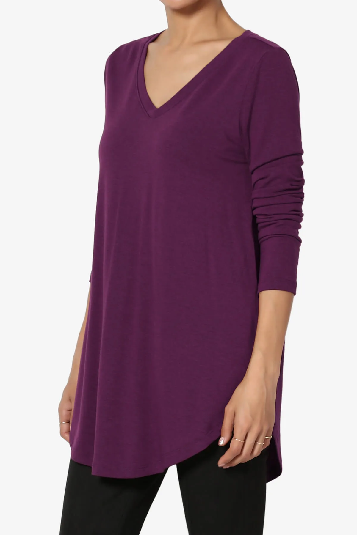 Ramada Long Sleeve Flowy Jersey Top