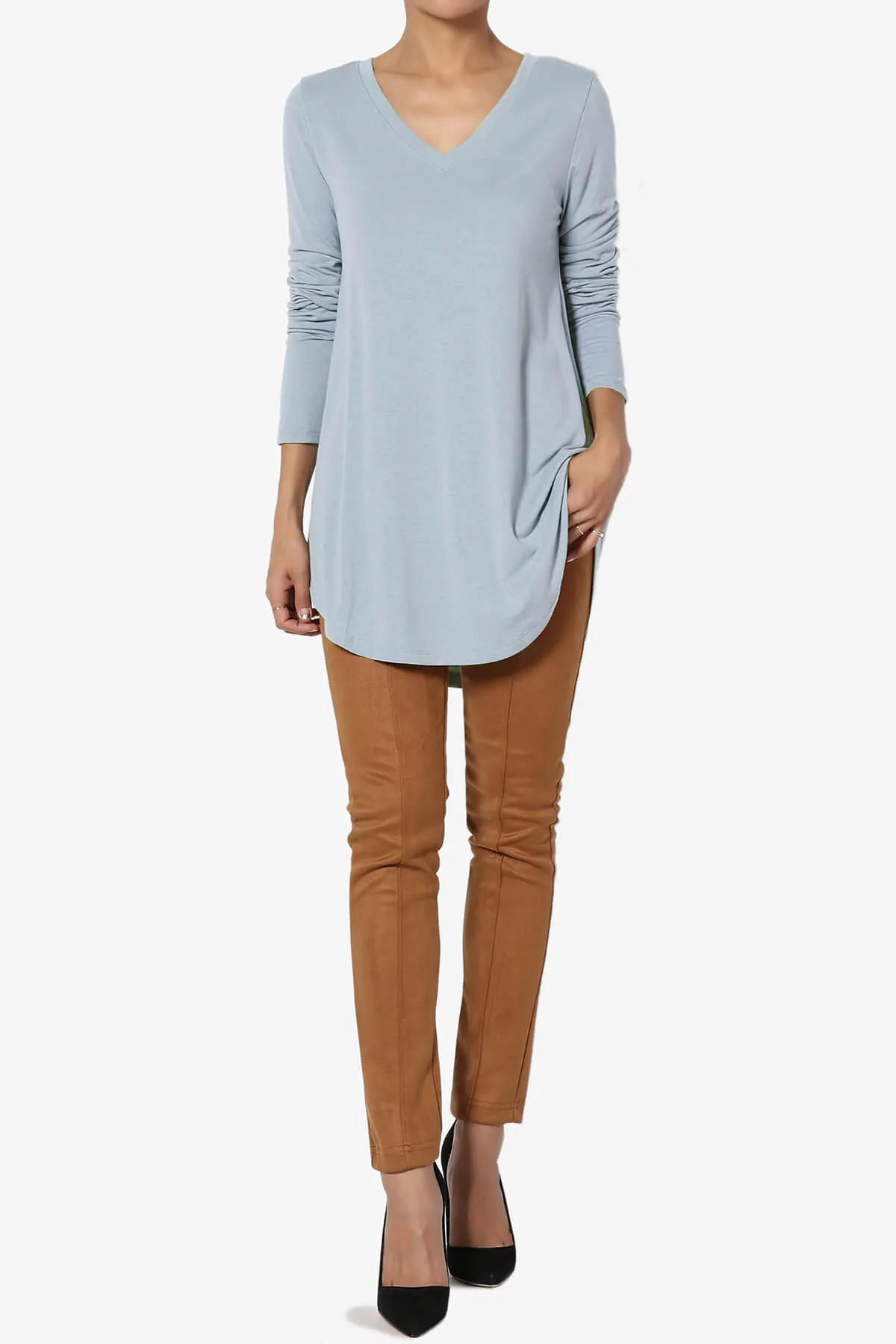 Ramada Long Sleeve Flowy Jersey Top