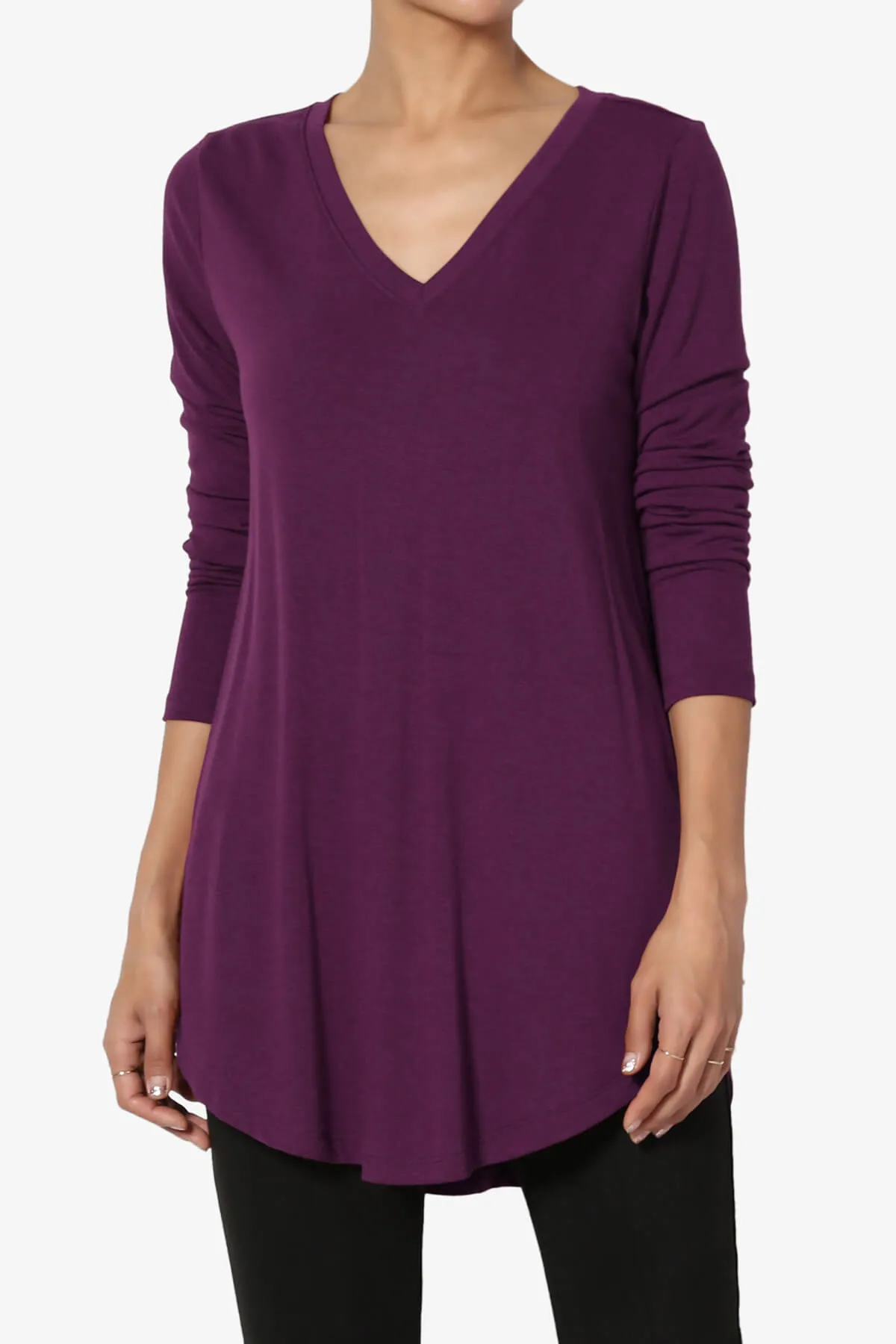 Ramada Long Sleeve Flowy Jersey Top