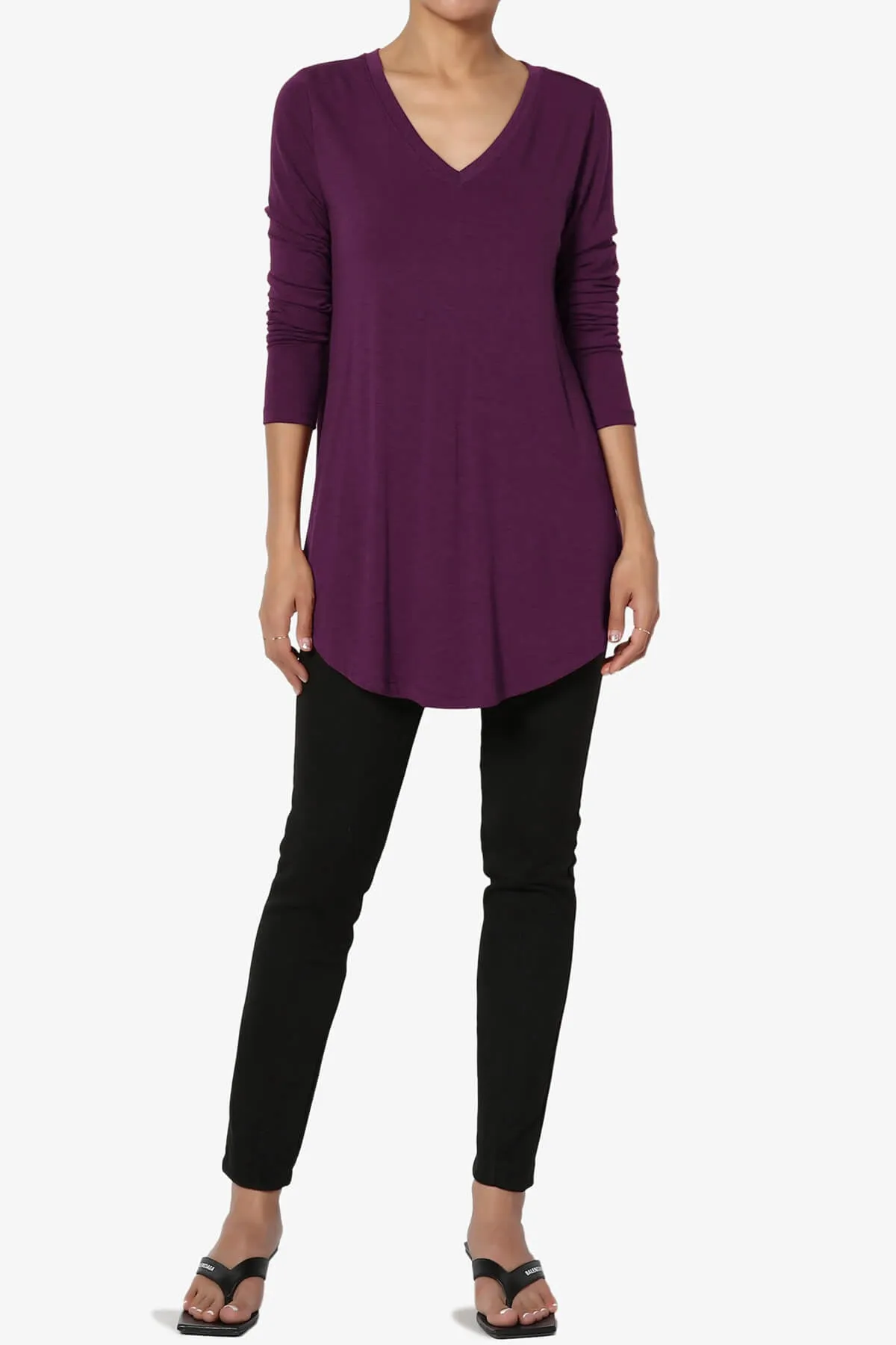 Ramada Long Sleeve Flowy Jersey Top