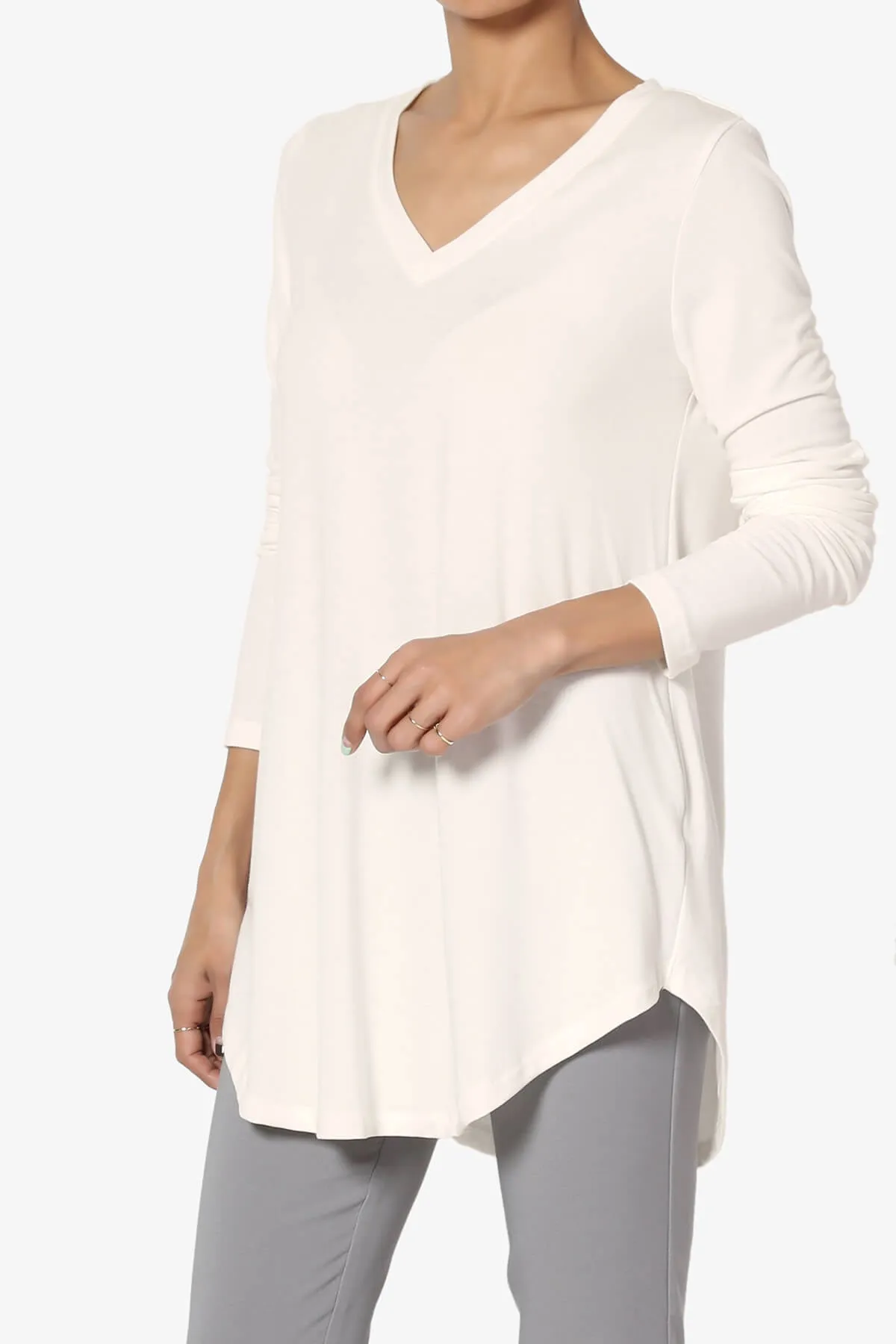 Ramada Long Sleeve Flowy Jersey Top
