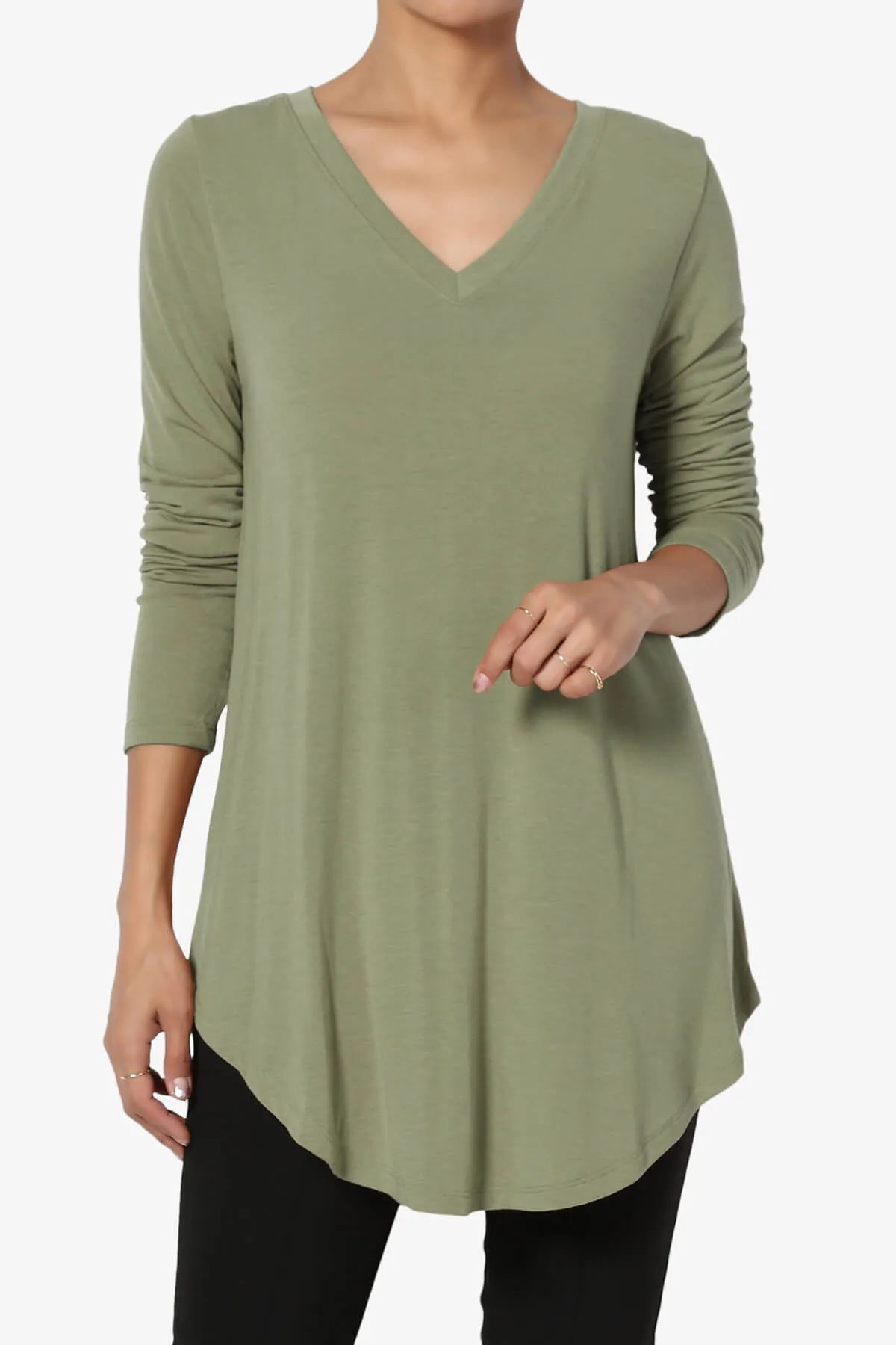 Ramada Long Sleeve Flowy Jersey Top