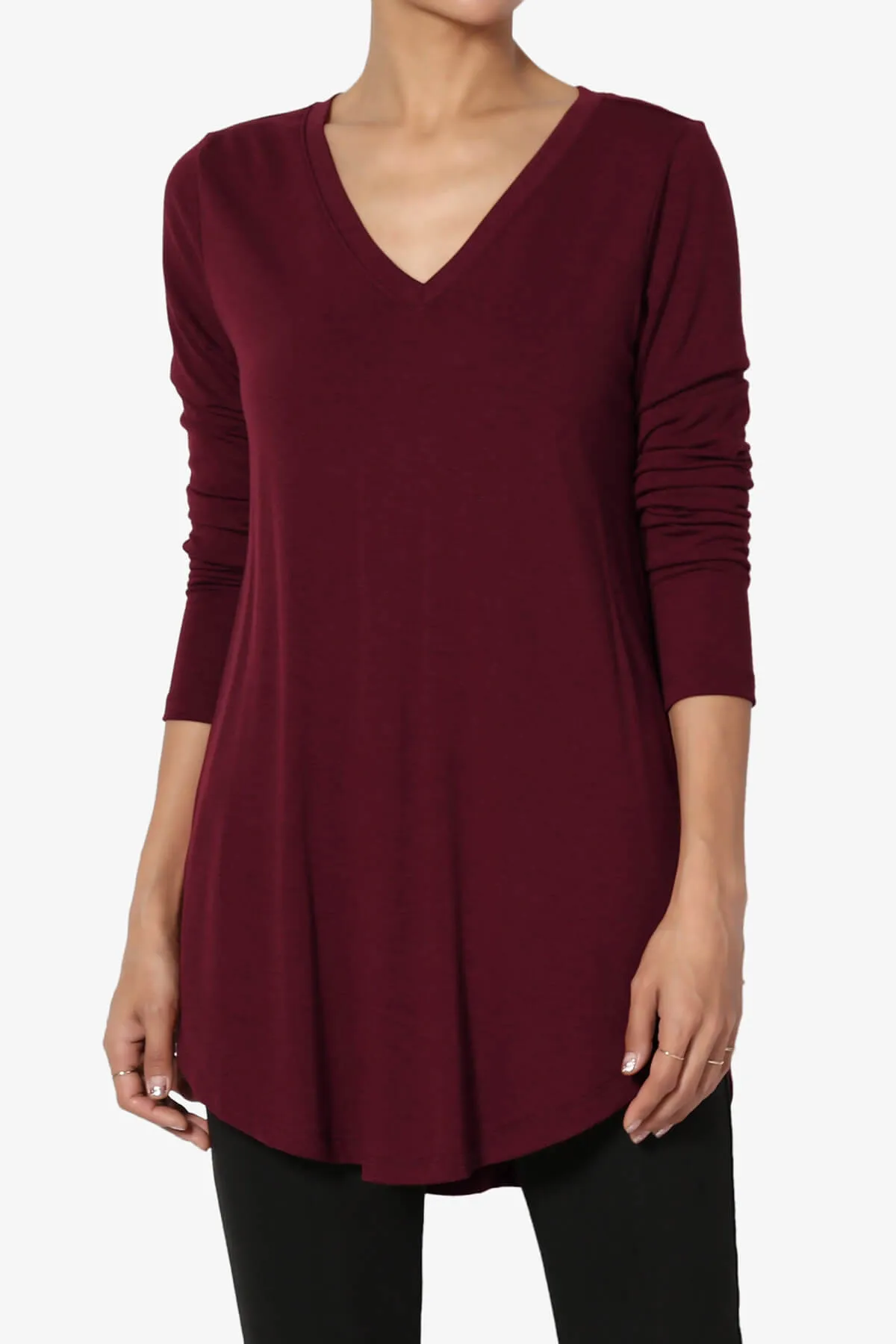 Ramada Long Sleeve Flowy Jersey Top
