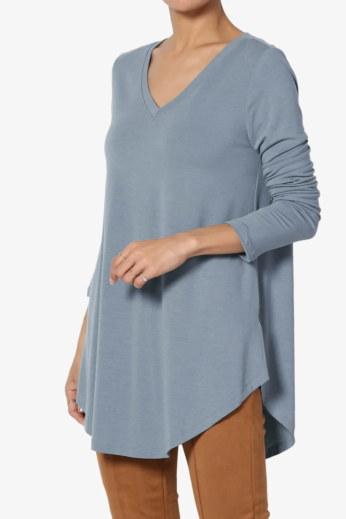 Ramada Long Sleeve Flowy Jersey Top