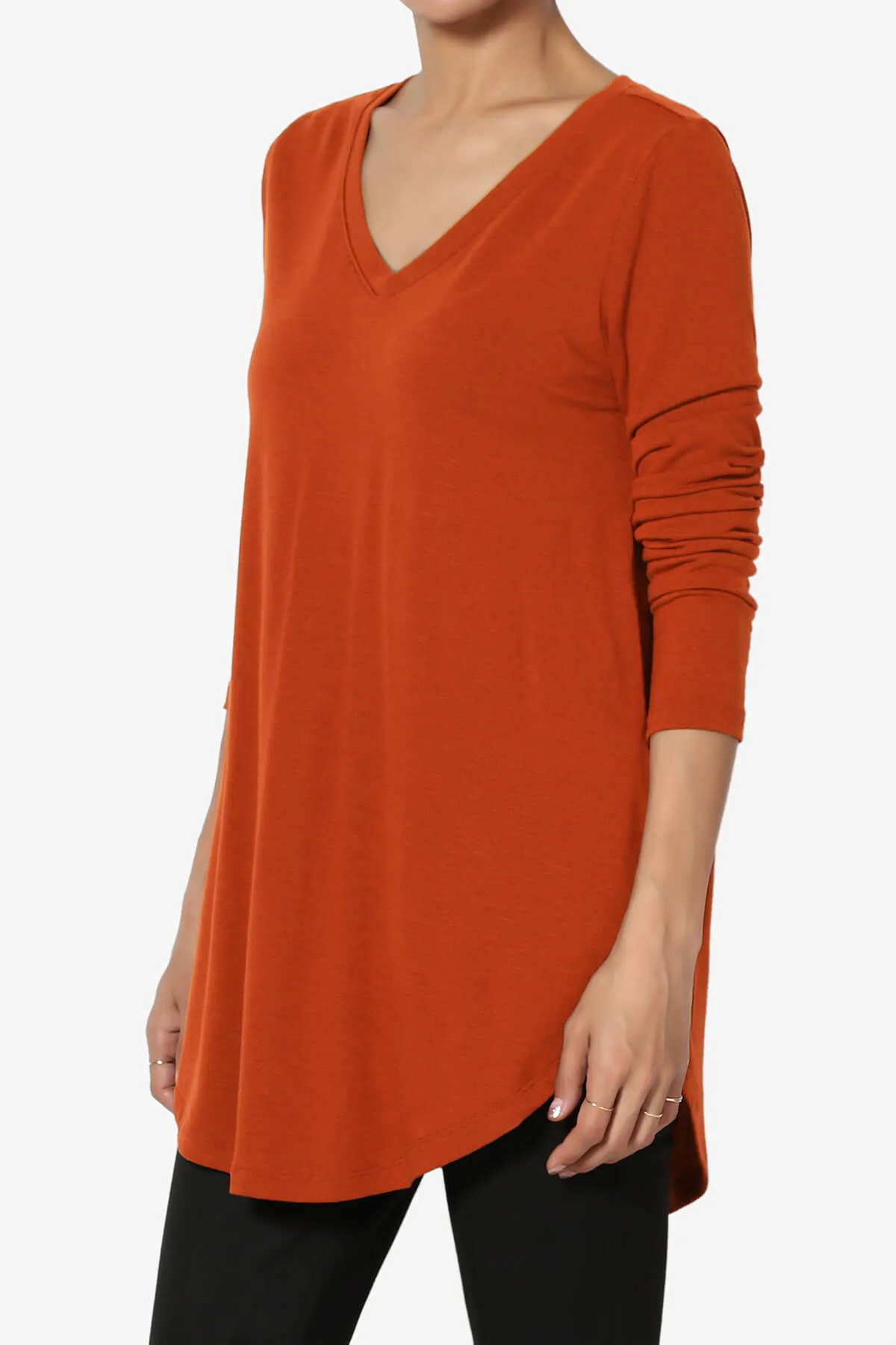 Ramada Long Sleeve Flowy Jersey Top
