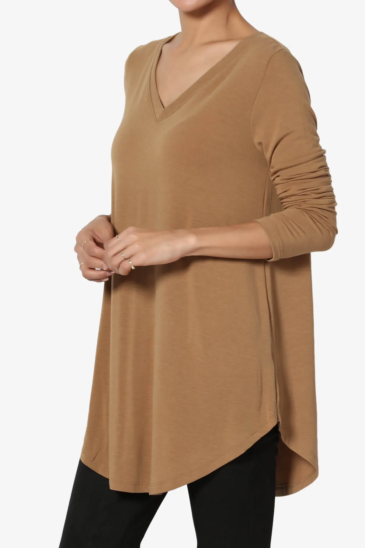 Ramada Long Sleeve Flowy Jersey Top
