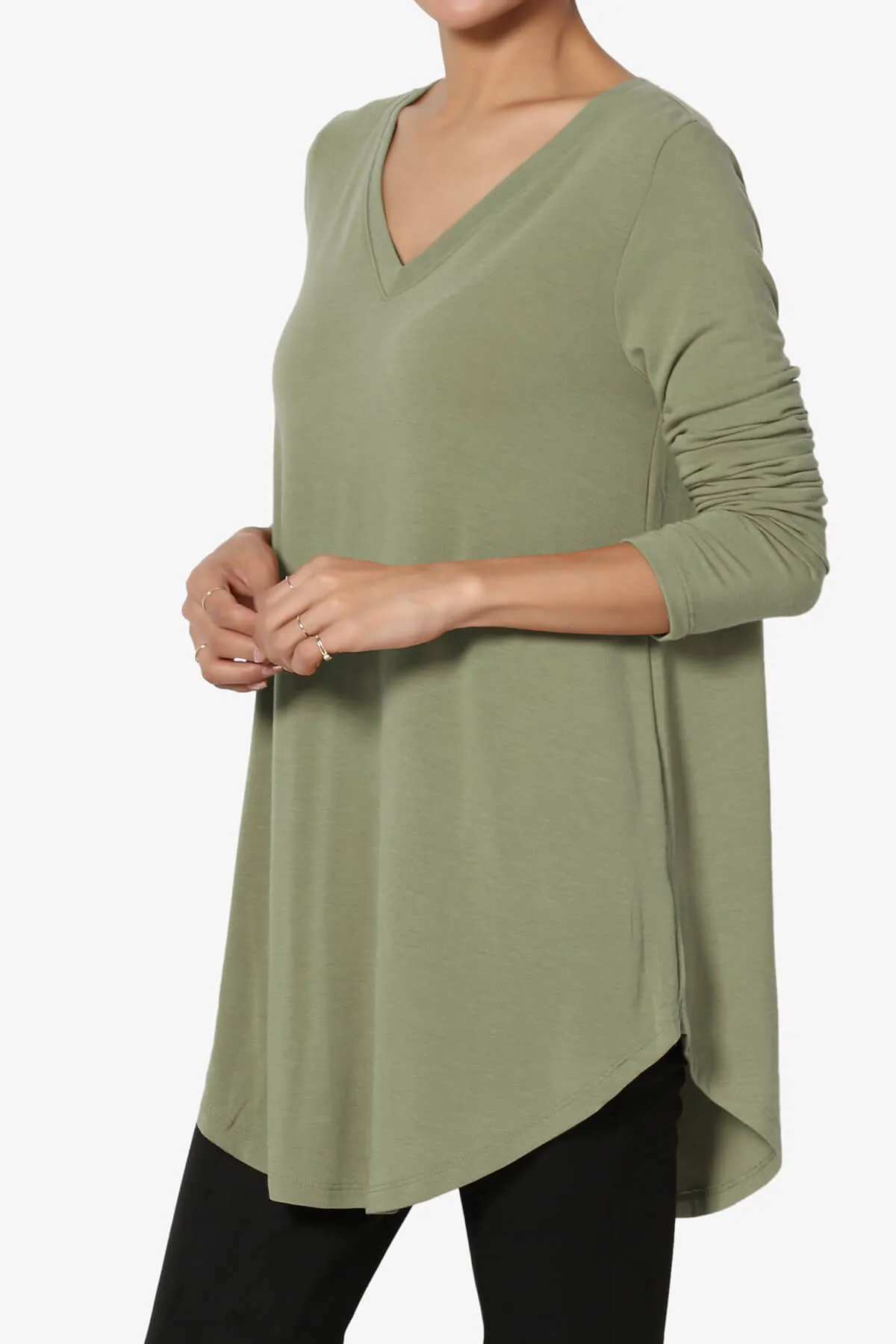Ramada Long Sleeve Flowy Jersey Top