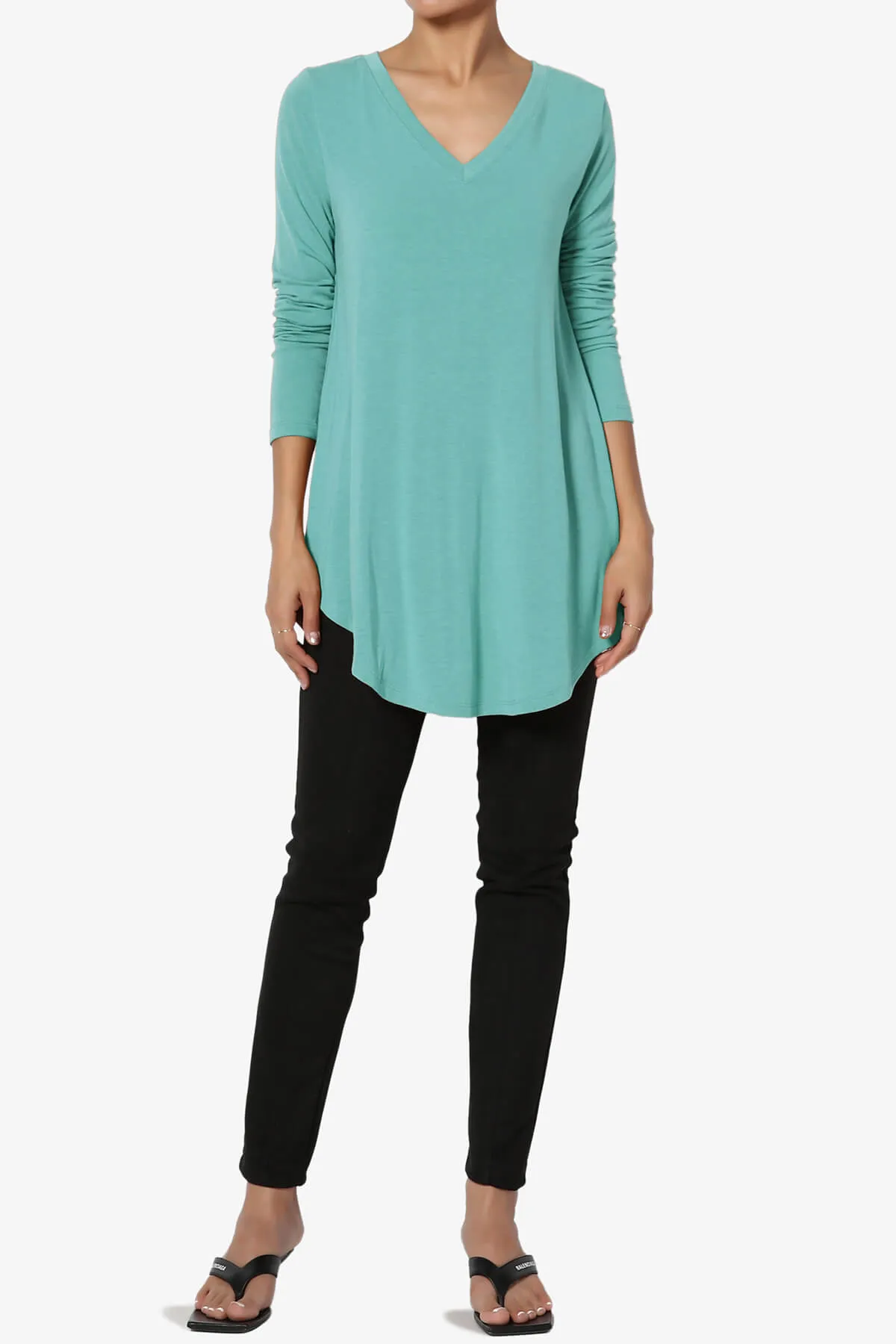 Ramada Long Sleeve Flowy Jersey Top