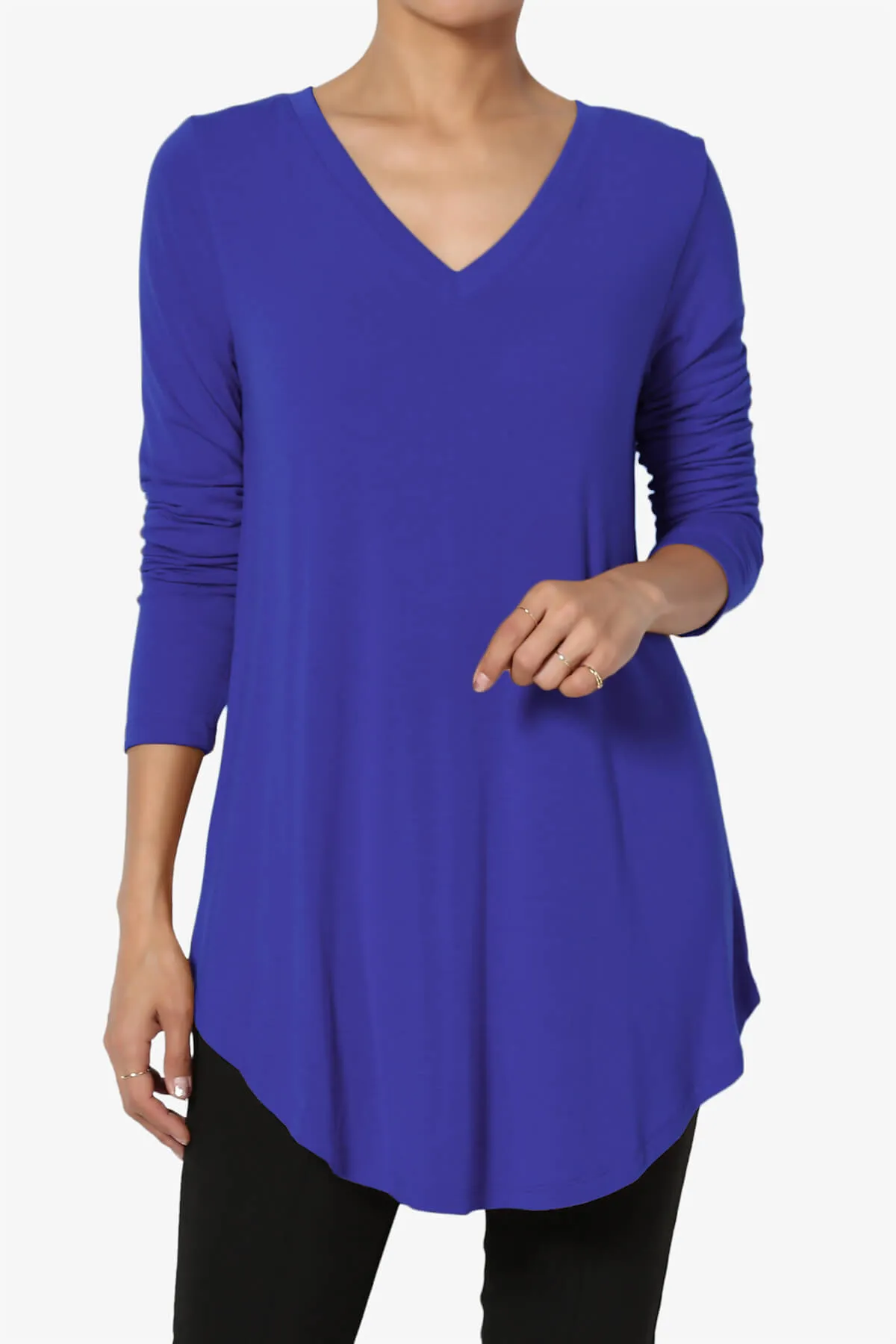Ramada Long Sleeve Flowy Jersey Top