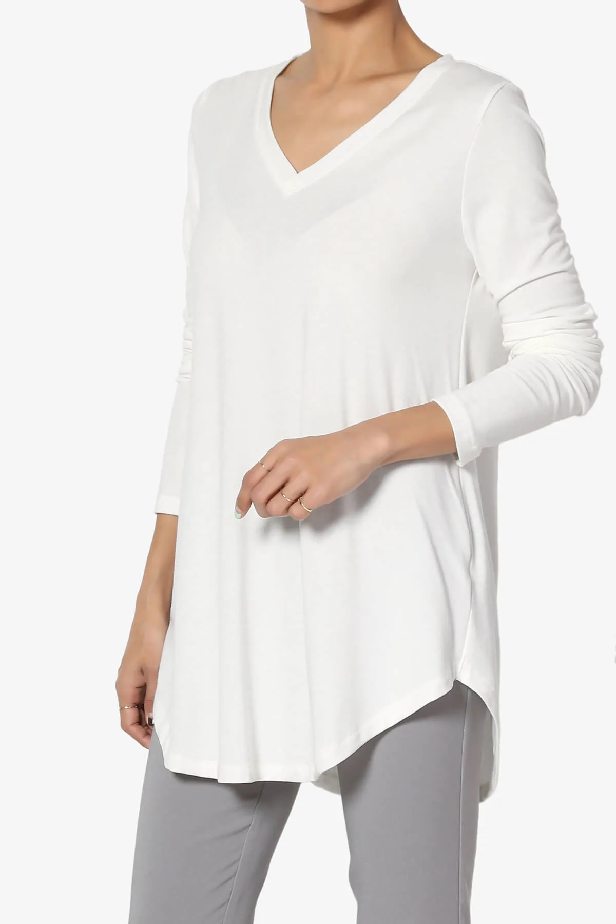 Ramada Long Sleeve Flowy Jersey Top