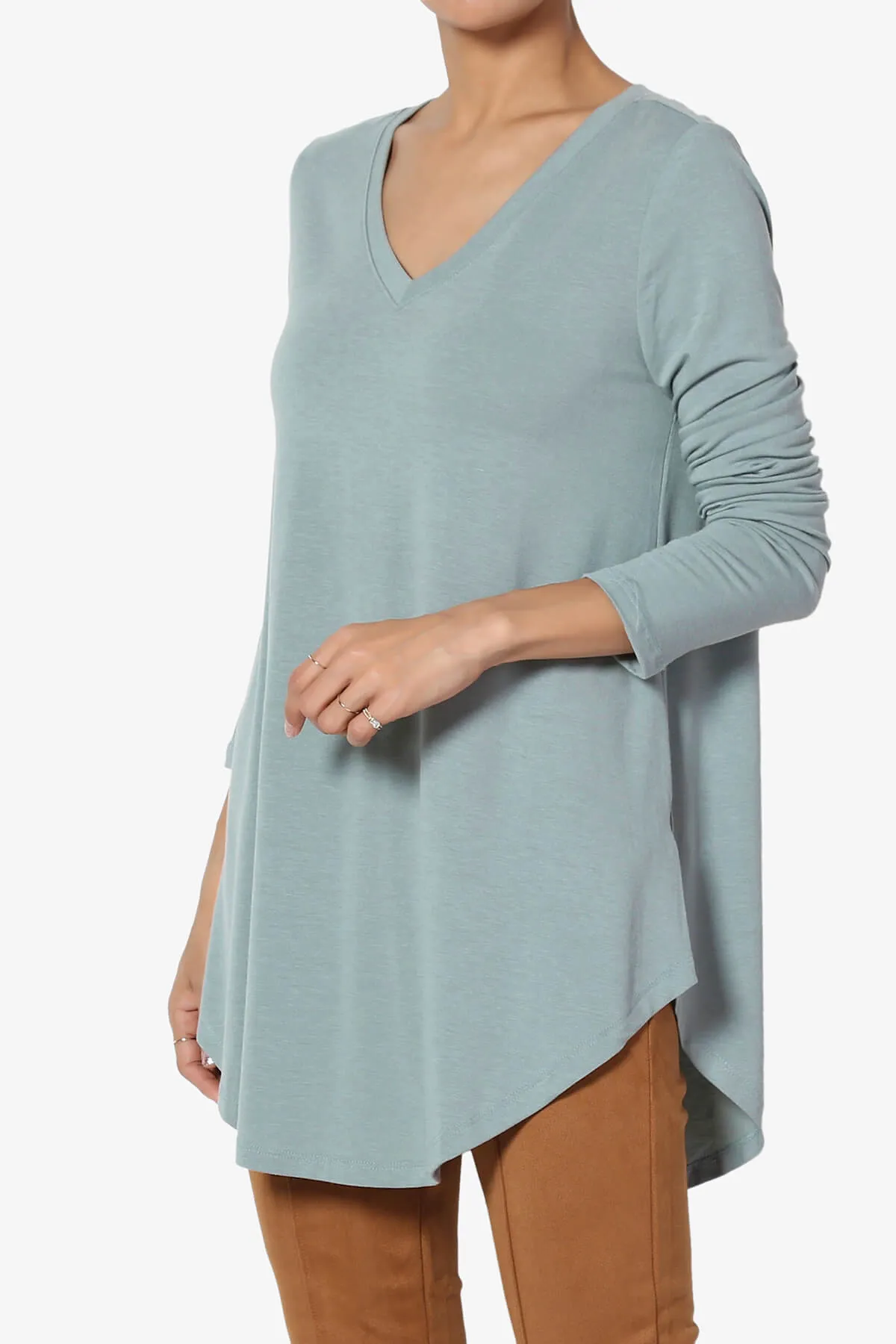 Ramada Long Sleeve Flowy Jersey Top