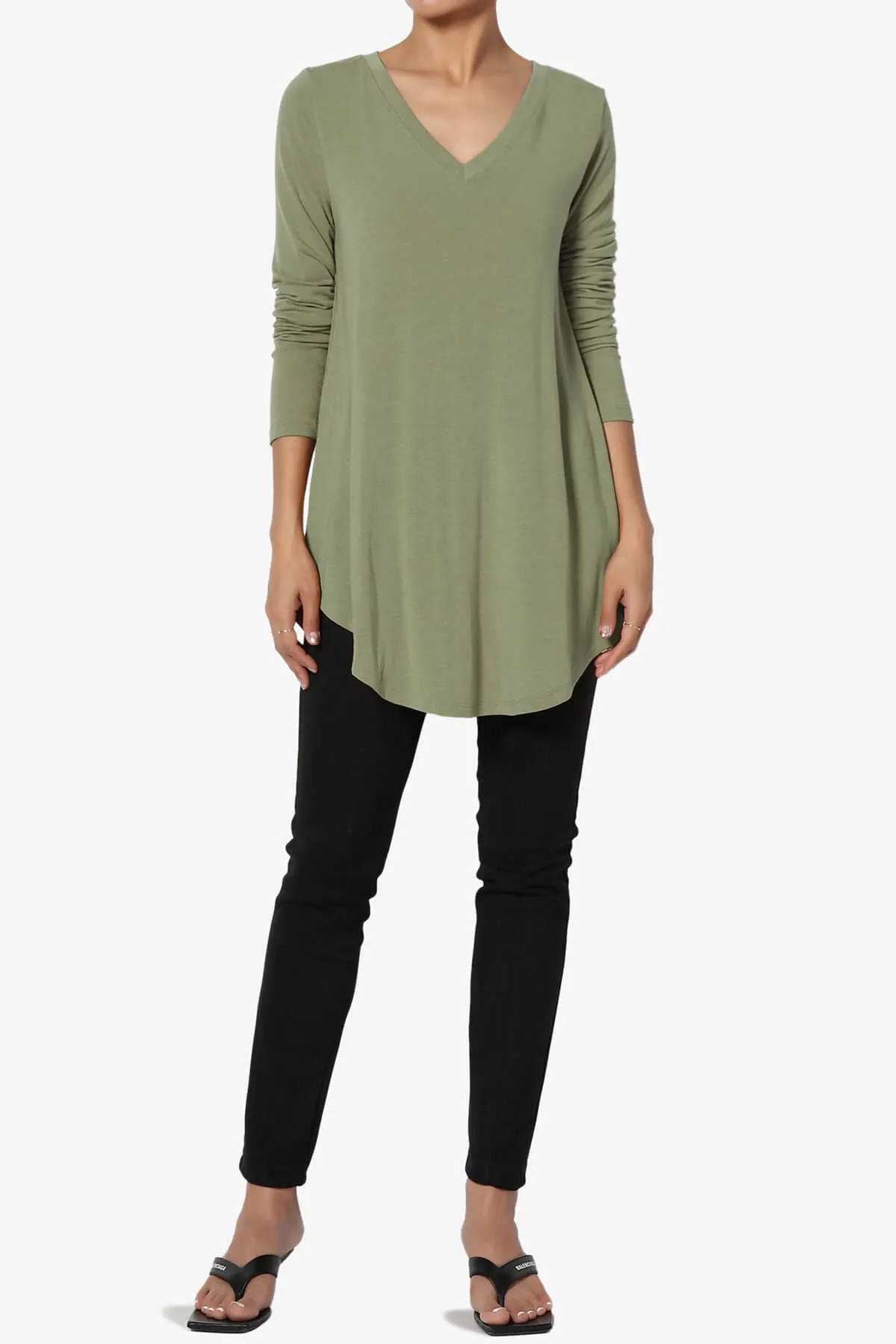 Ramada Long Sleeve Flowy Jersey Top