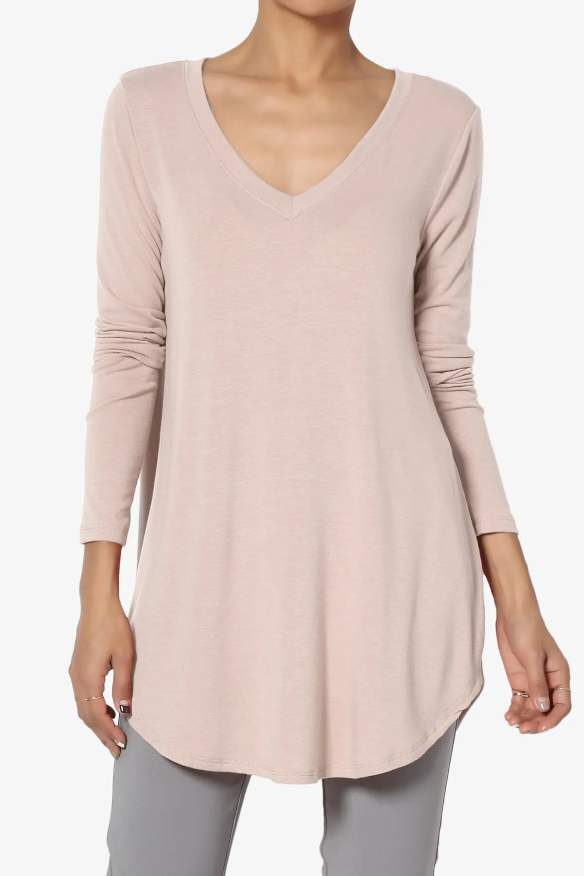 Ramada Long Sleeve Flowy Jersey Top