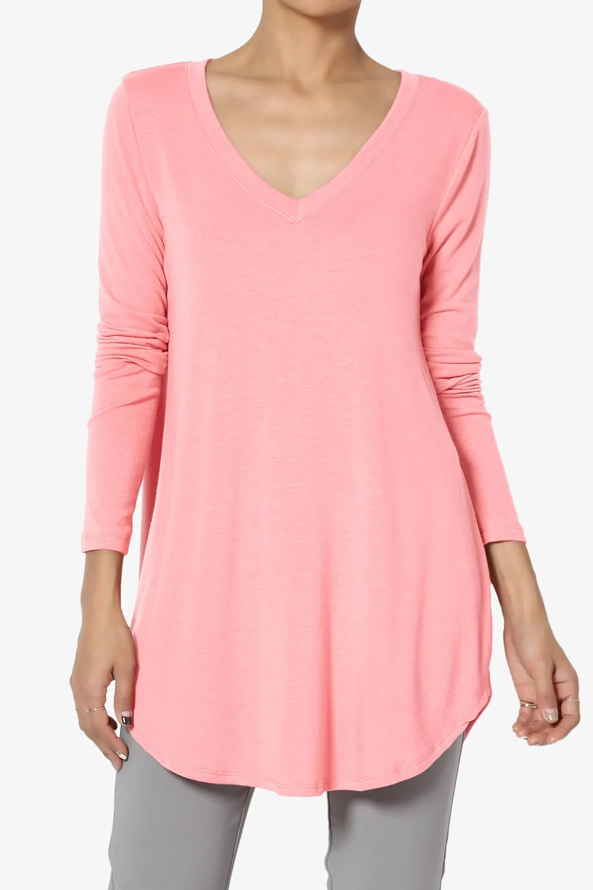 Ramada Long Sleeve Flowy Jersey Top