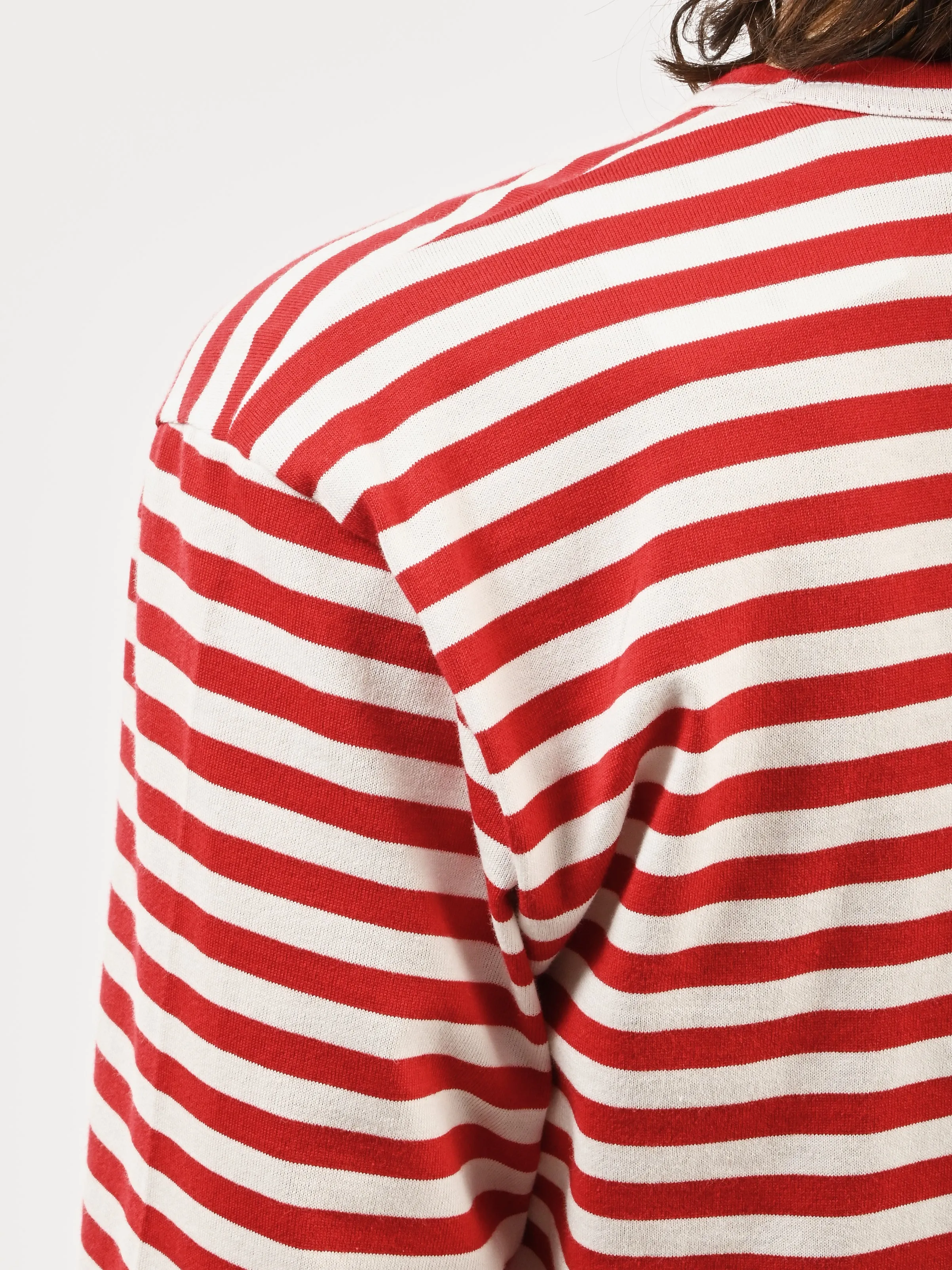 Red/White Red Heart Play Striped T-Shirt