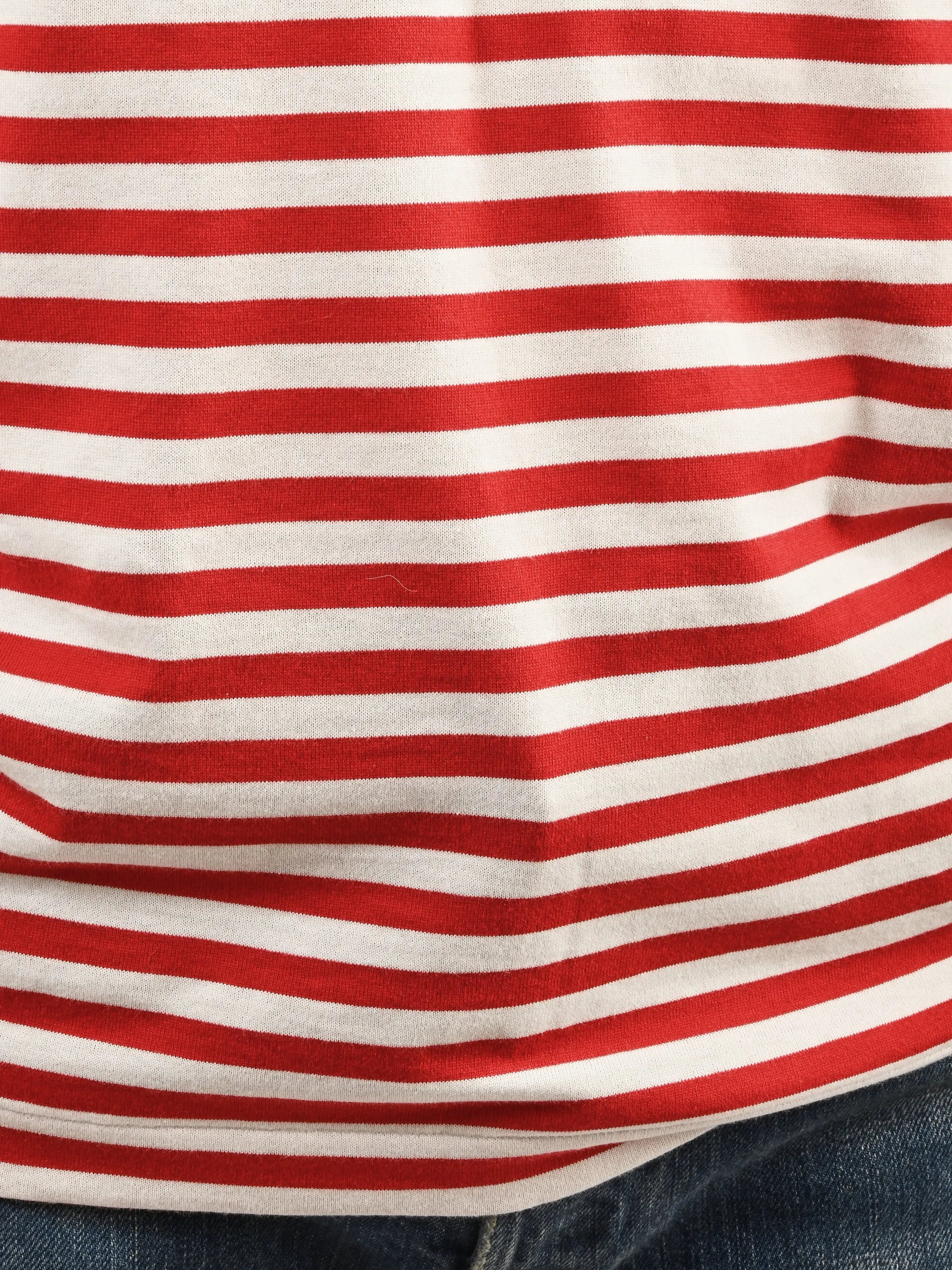 Red/White Red Heart Play Striped T-Shirt