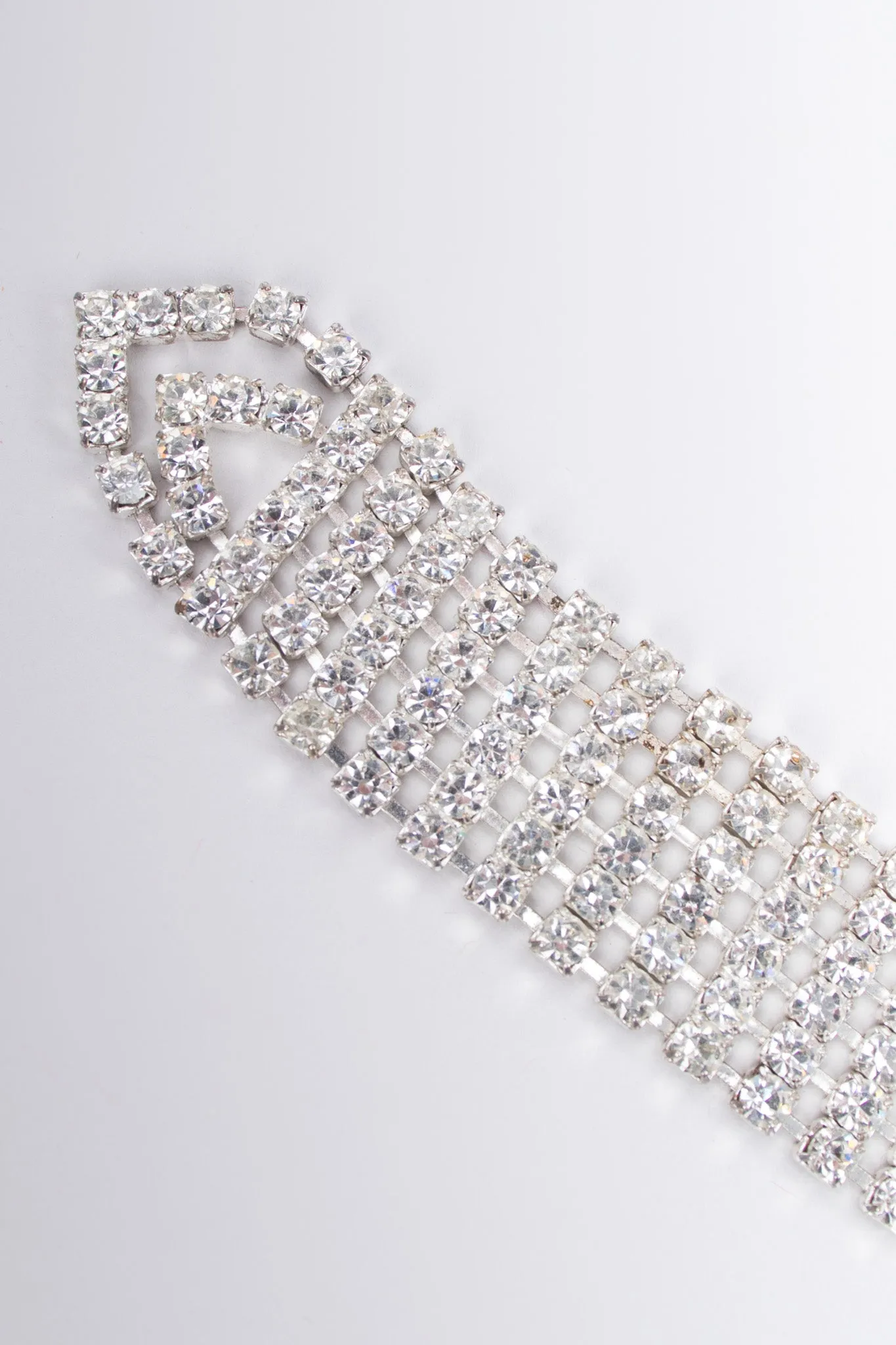 Rhinestone Necktie Necklace