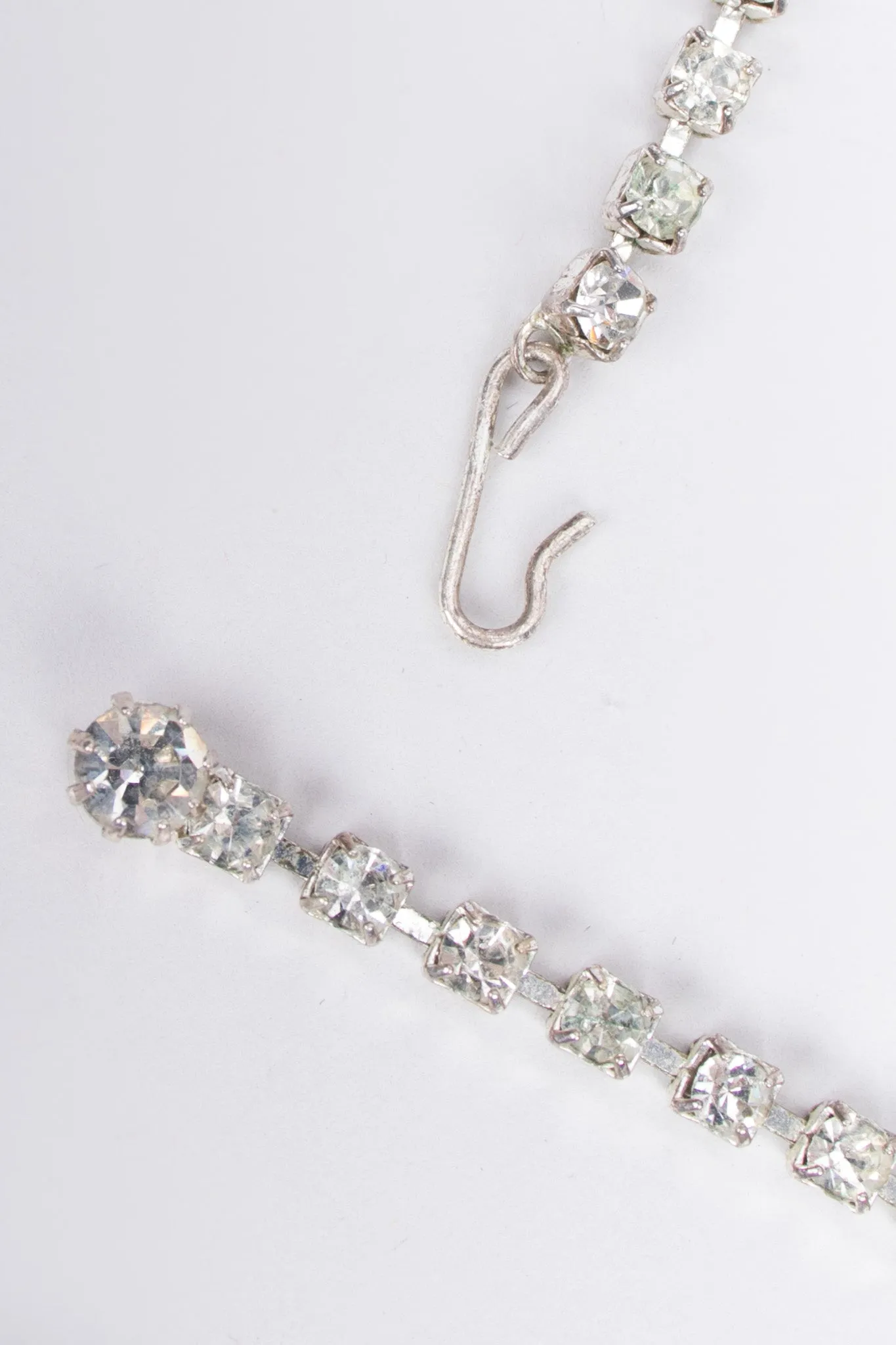 Rhinestone Necktie Necklace