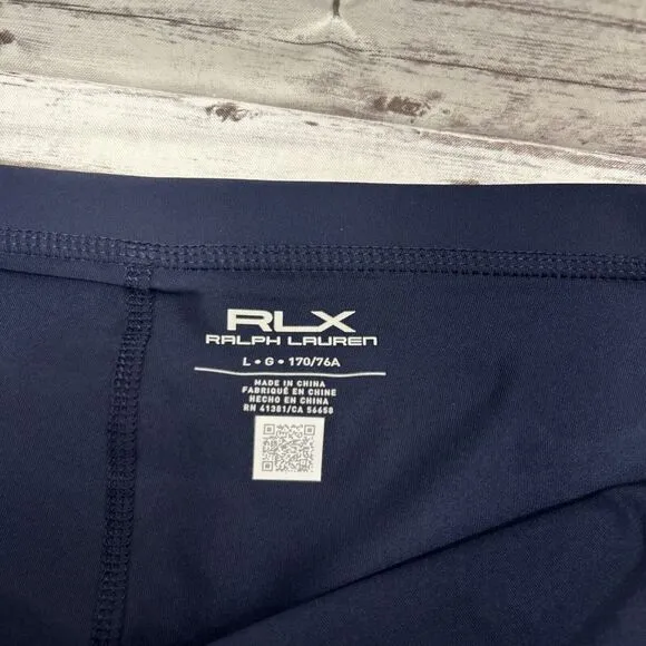 RLX Ralph Lauren Skort Womens Large Navy Floral Pleated Performance Skirt Tennis