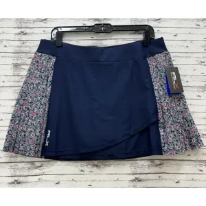 RLX Ralph Lauren Skort Womens Large Navy Floral Pleated Performance Skirt Tennis