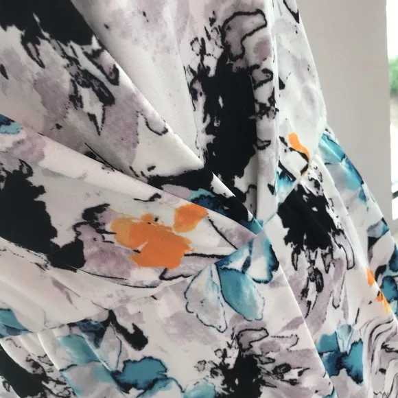 Robert Rodriguez Asymmetrical Floral Dress Size L