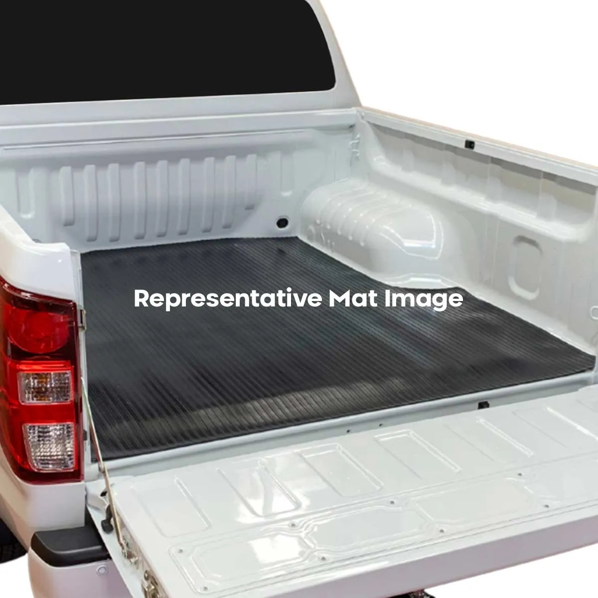 Rubber Ute Mat to fit Toyota Hilux Single Cab April 2005 to Current - Suits Spray On Liner Or No Liner
