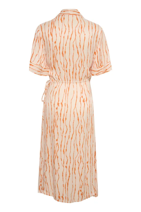 Saint Tropez UllaSZ Dress - Orange Animal Print