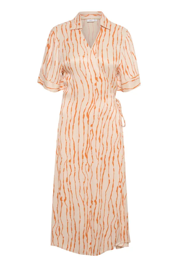 Saint Tropez UllaSZ Dress - Orange Animal Print