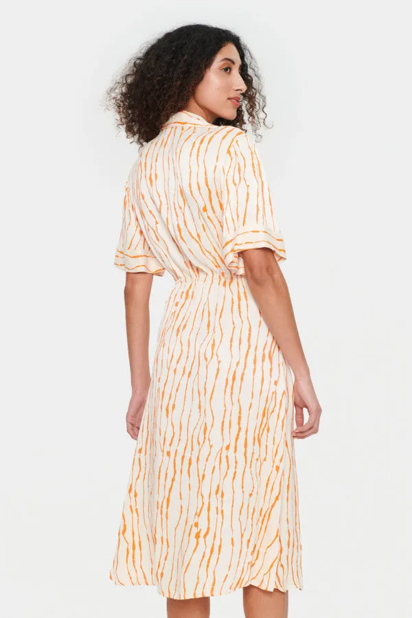 Saint Tropez UllaSZ Dress - Orange Animal Print